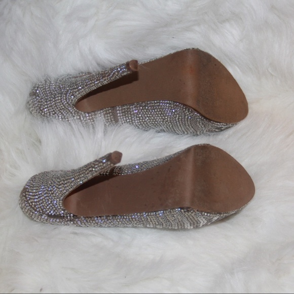 Steve Madden Pewter DYVINAL Platform Pumps Shoes 7 - Picture 5 of 7